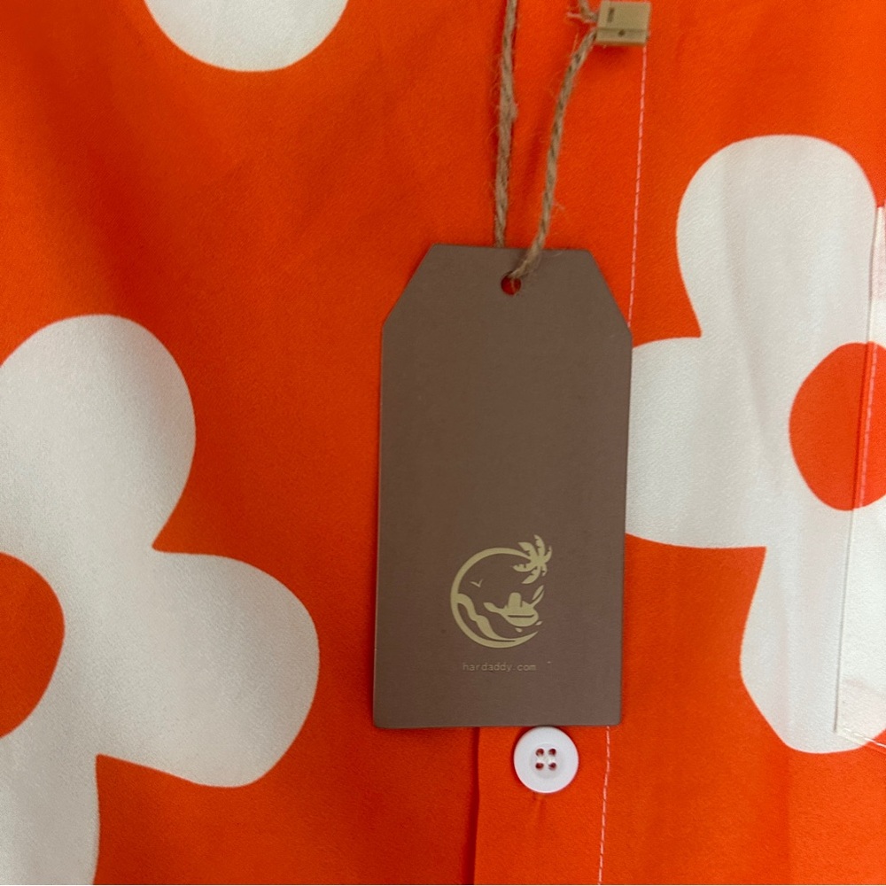 Hardaddy Hawaiian‎ Bowling Shirt Button Up  L Flower Colorful Travel  Beach NWT - Picture 3 of 12